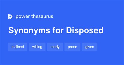 disposed synonym|thesaurus for disposed.